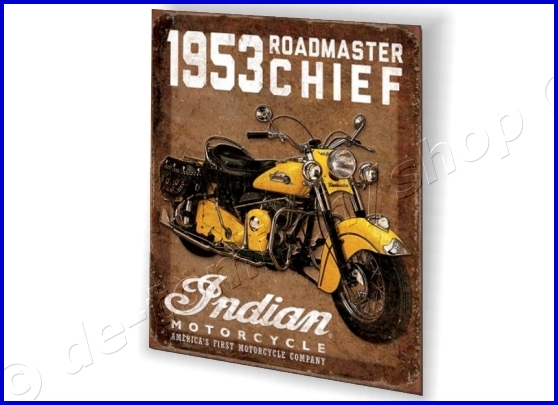 SCHILDER 1953 INDIAN ROADMASTER (30x40cm)